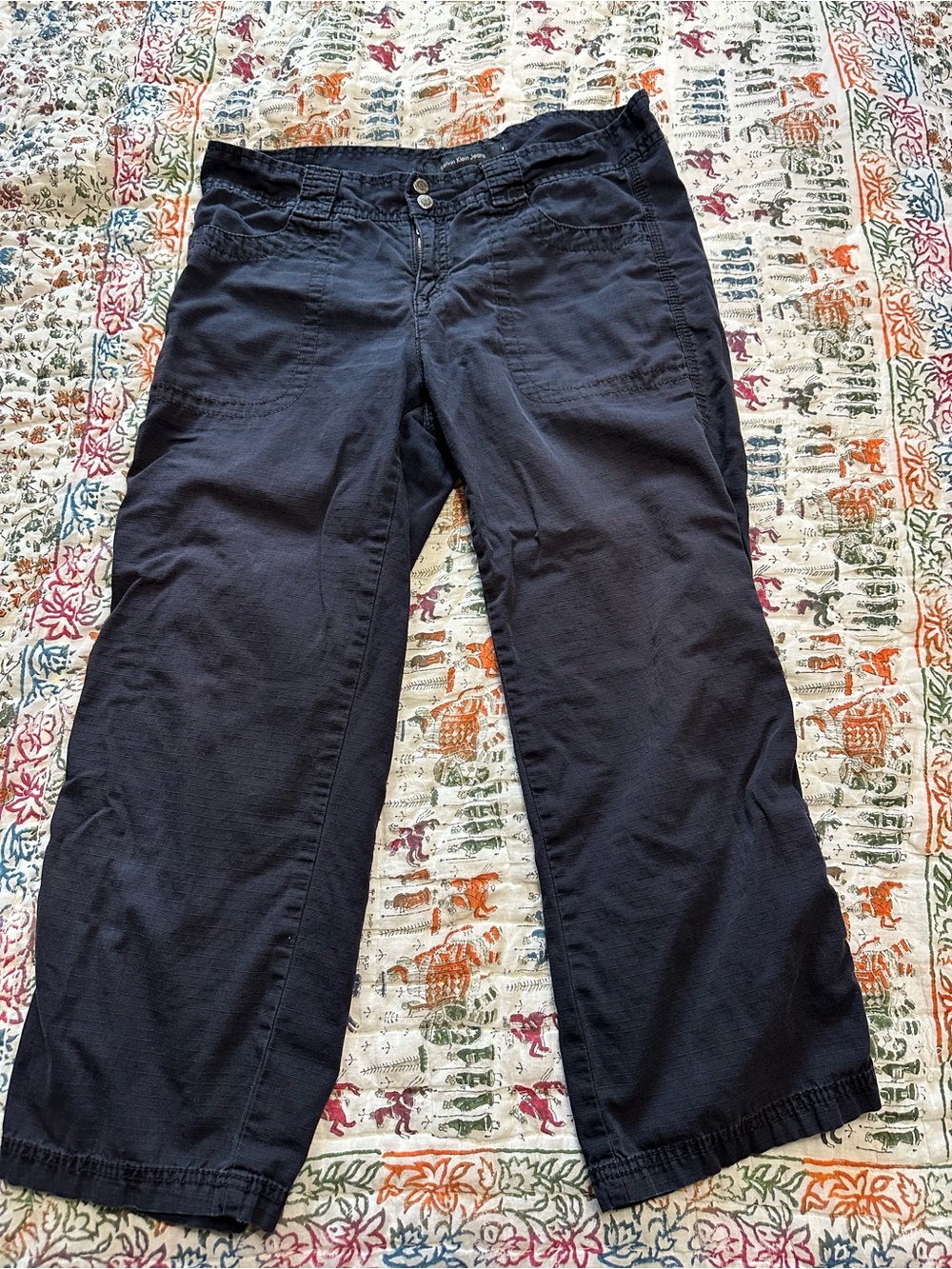 Calvin Klein Cargo Jeans Textured Waist Pants